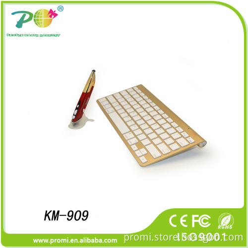 Innovative corporate gift wireless optical keyboard and mouse set 2.4Ghz with USB receiver